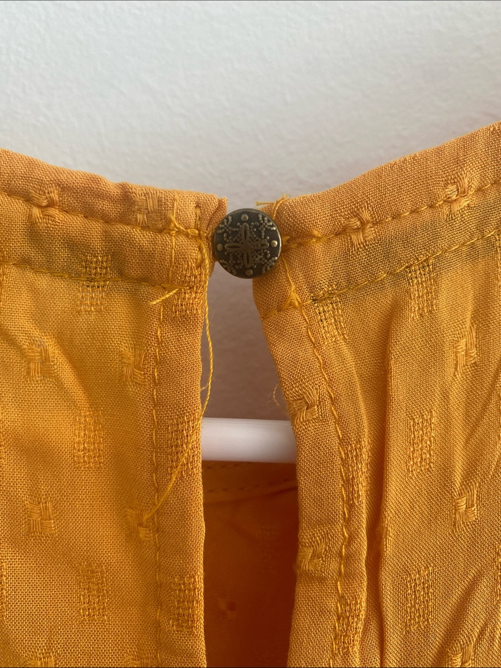 NWT Knox Rose Peasant Tiered Blouse Sunshine Yellow Size SMALL - Picture 6 of 10